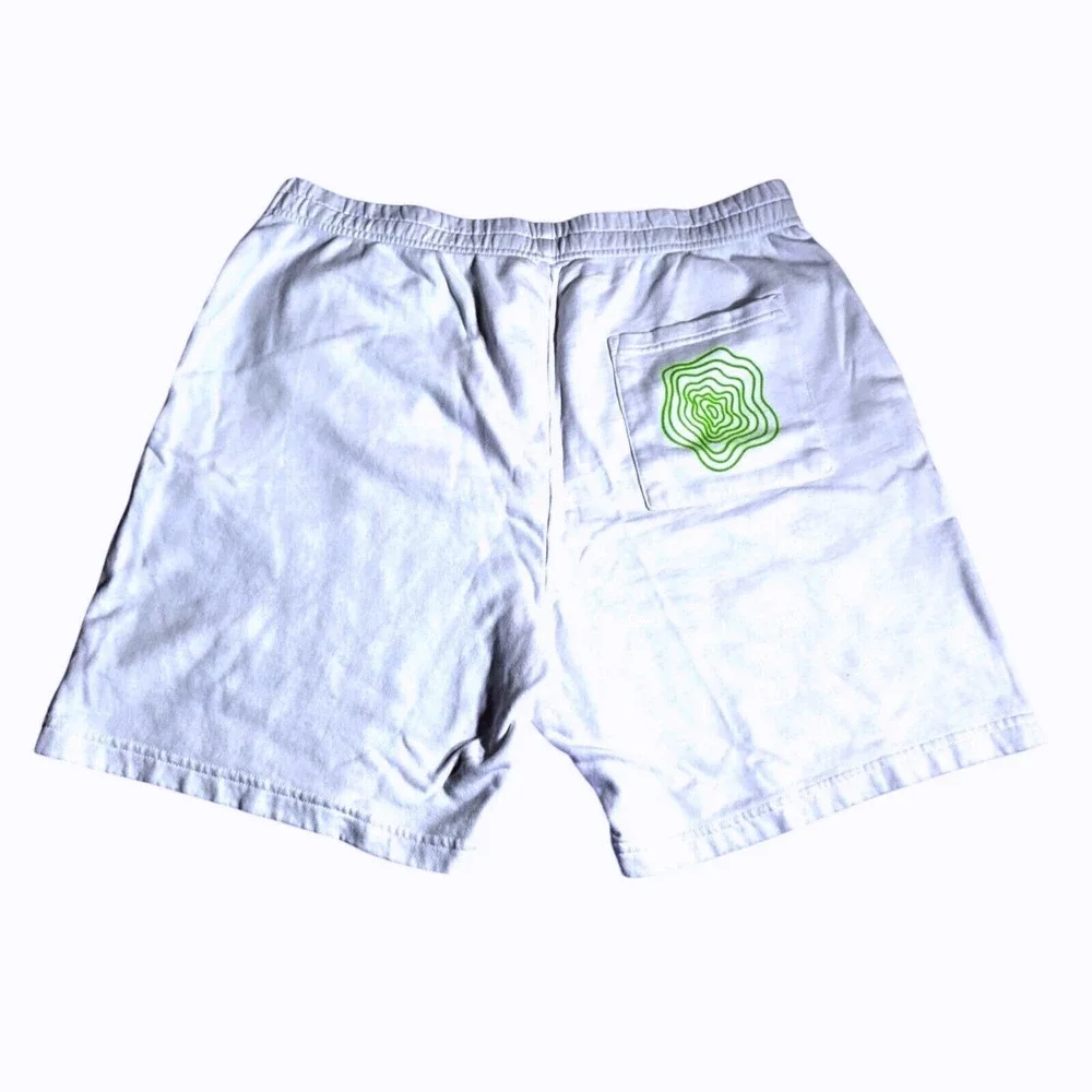 Off The Grid Records John Summit What A Life White Sweat Shorts Mens Medium